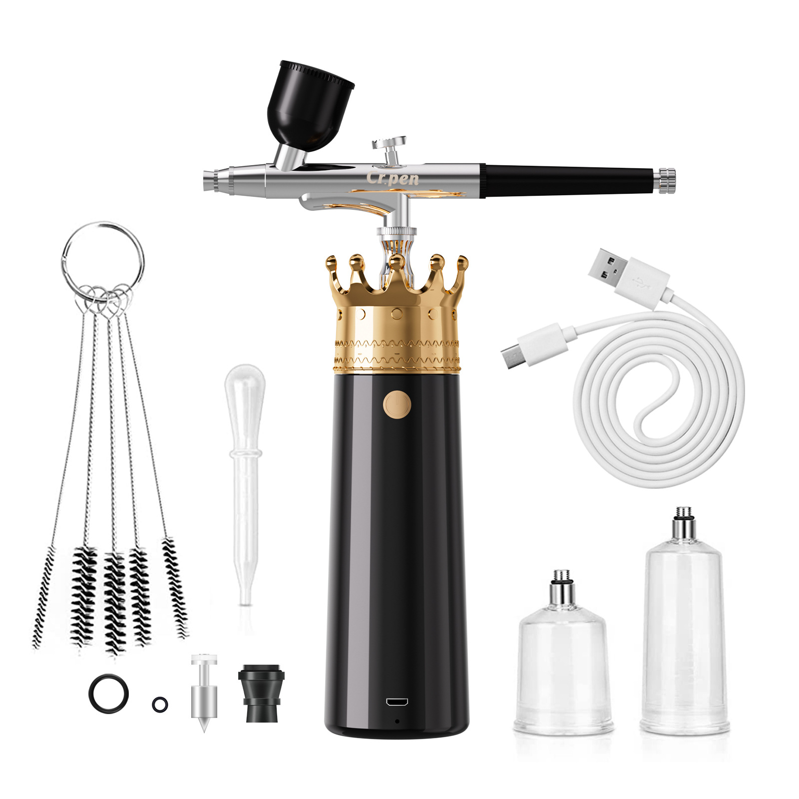 New Crown Oxygen Injection Device, High-Pressure Handheld Hydration Device, Facial Essence Introduction Device, Nano Spray Beauty Instrument