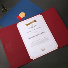 欧式A4烫金荣誉证书封皮奖状外壳内页幼儿园结业毕业聘书游泳