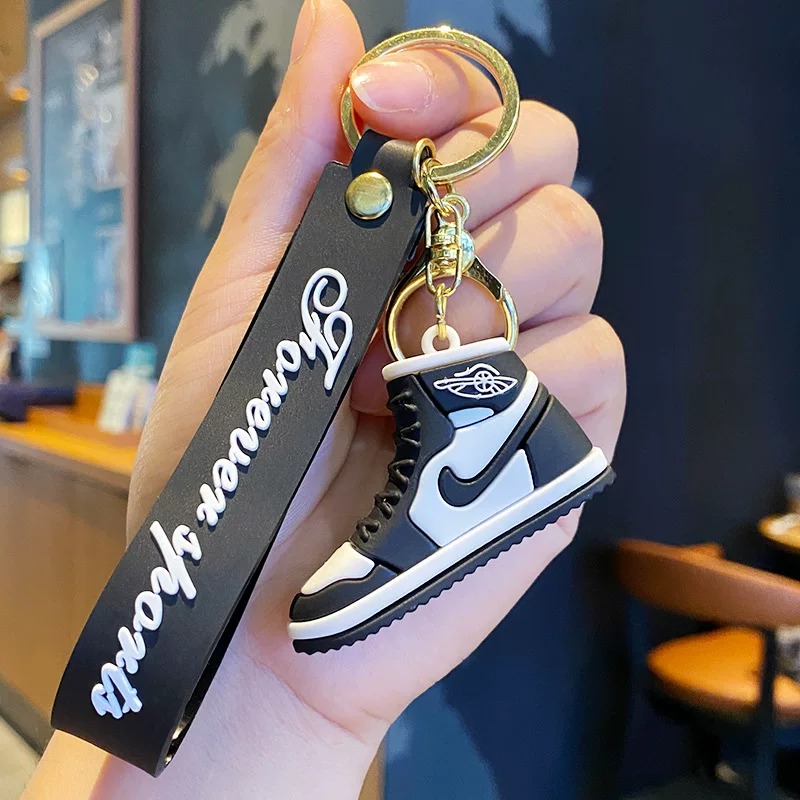 Ключодержатель (Air Jordan) подвеска-«кроссовок», миниатюрная футбольная бутса силиконовая подвеска, 8 цветов, 8.27×2.85×6.87 см
