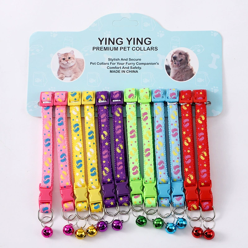 Трансграничный прямой цветной ошейник для домашних животных креативный мультяшный печатный ошейник