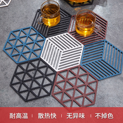 heat insulation Cushion table silica gel Mat High temperature resistance Potholders Anti scald Lunch Bowls mat pupil waterproof Anti-oil Coaster