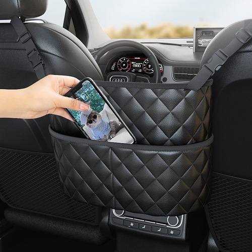 Car Seat Storage Mesh Net — Multi-Functional Vehicle Bag for Organizing and Storing Items — Diamond-Pattern Design for In-Car Essentials