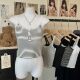 Live Explosions Beautiful Back Lace Camisole Women's Belt Chest Pad Inner and Outer Wear Buttons Spring and Summer All-match Base Vest
