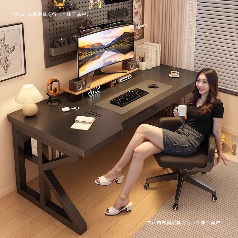 Computer Desk Desktop E-Sports Table and Chair Set Bedroom Home Office Learning Writing Desk Desk Simple Workbench
