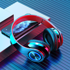 B39 新しい発光ヘッドマウントワイヤレス Bluetooth ヘッドセット超長バッテリー寿命工場直販 Huaqiangbei ブラックテクノロジー