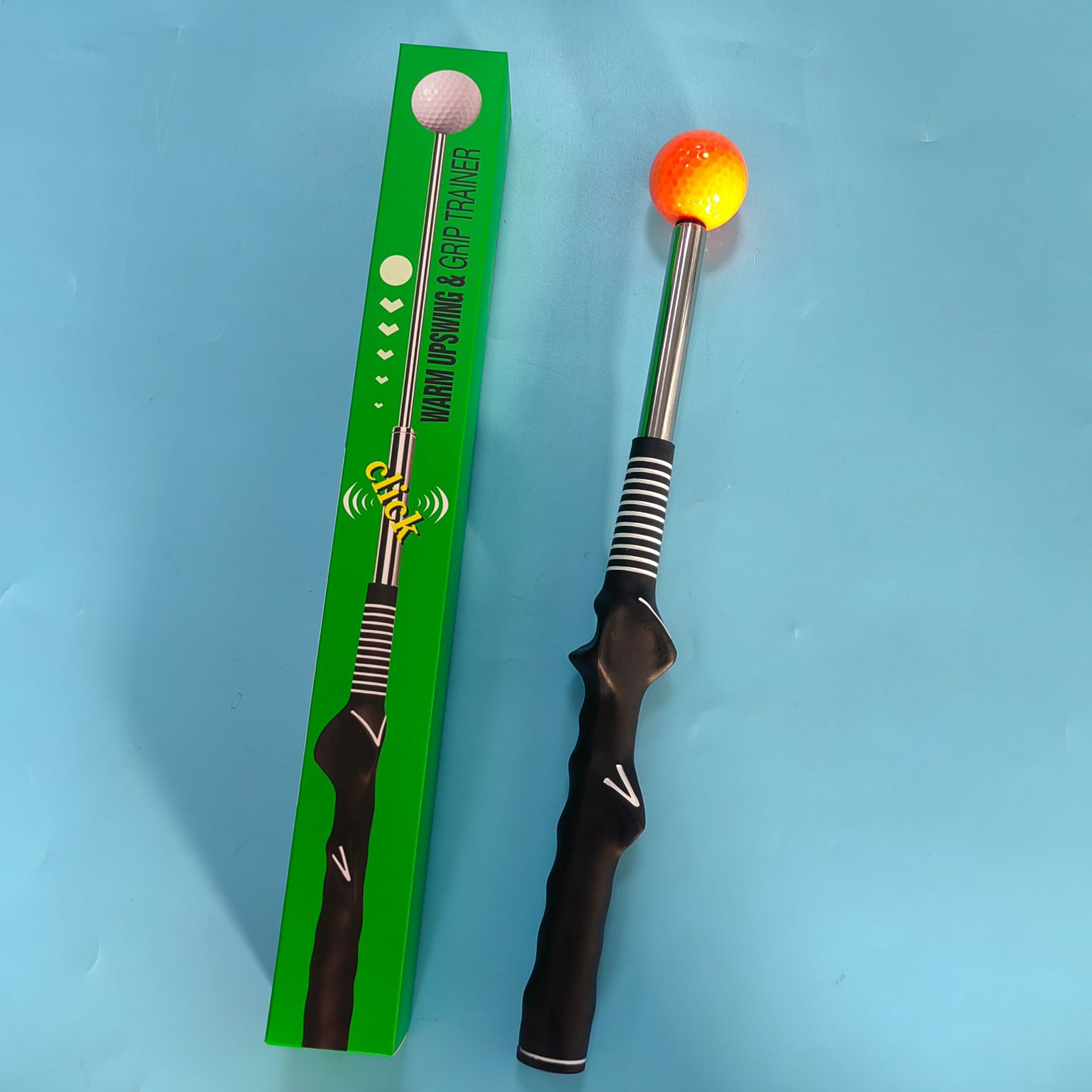 블랙 그립 + 오렌지 볼 + 컬러 박스