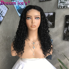 Pixie curly 85% human hair blend T part wigsLlٰlŮ^