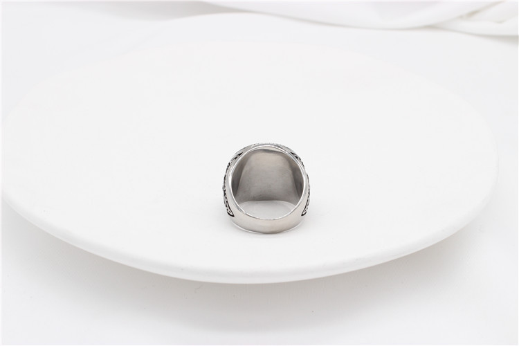 Wolf Pattern Retro Wolf Titanium Steel Men's Rings
