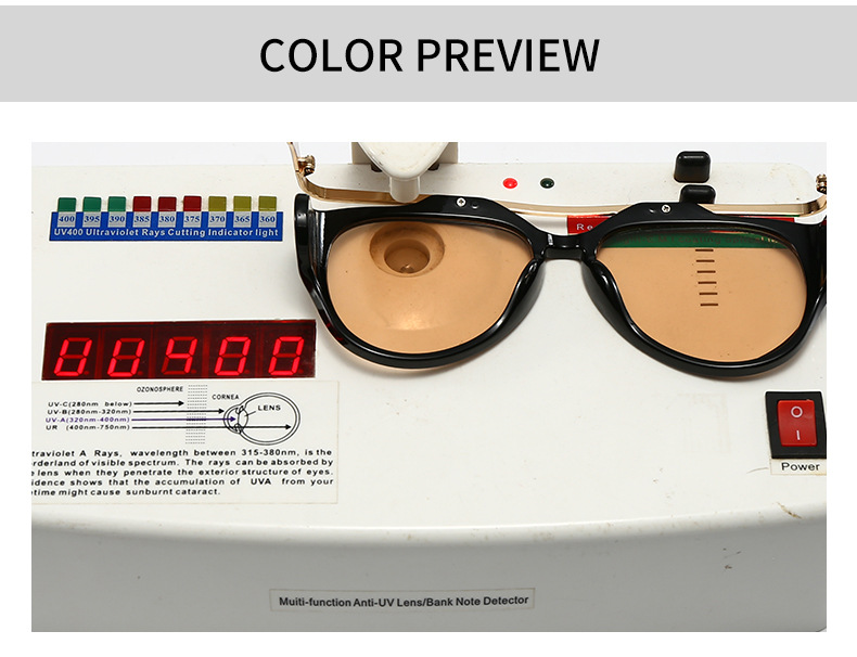 Commercio estero Esplosioni transfrontaliere Occhiali da sole Fotografia di strada europea e americana Ins Internet Modello rosso Occhiali da sole geometrici in metallo Donna LH16_voghion.com