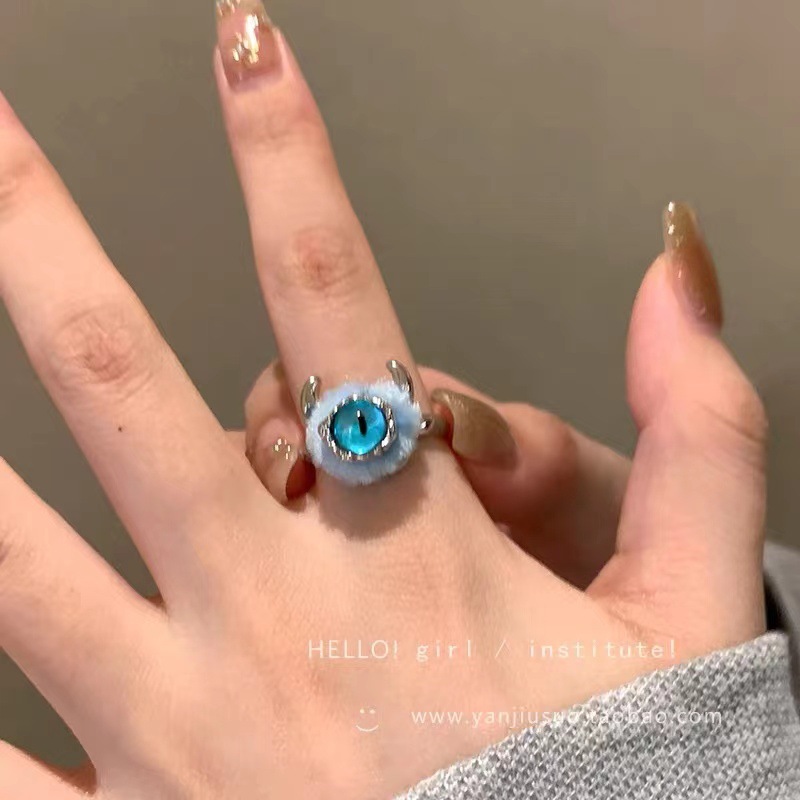 Dibujos animados lindo gato anillo 2023 nuevo nicho diseño chica corazón exquisita joyería al por mayor