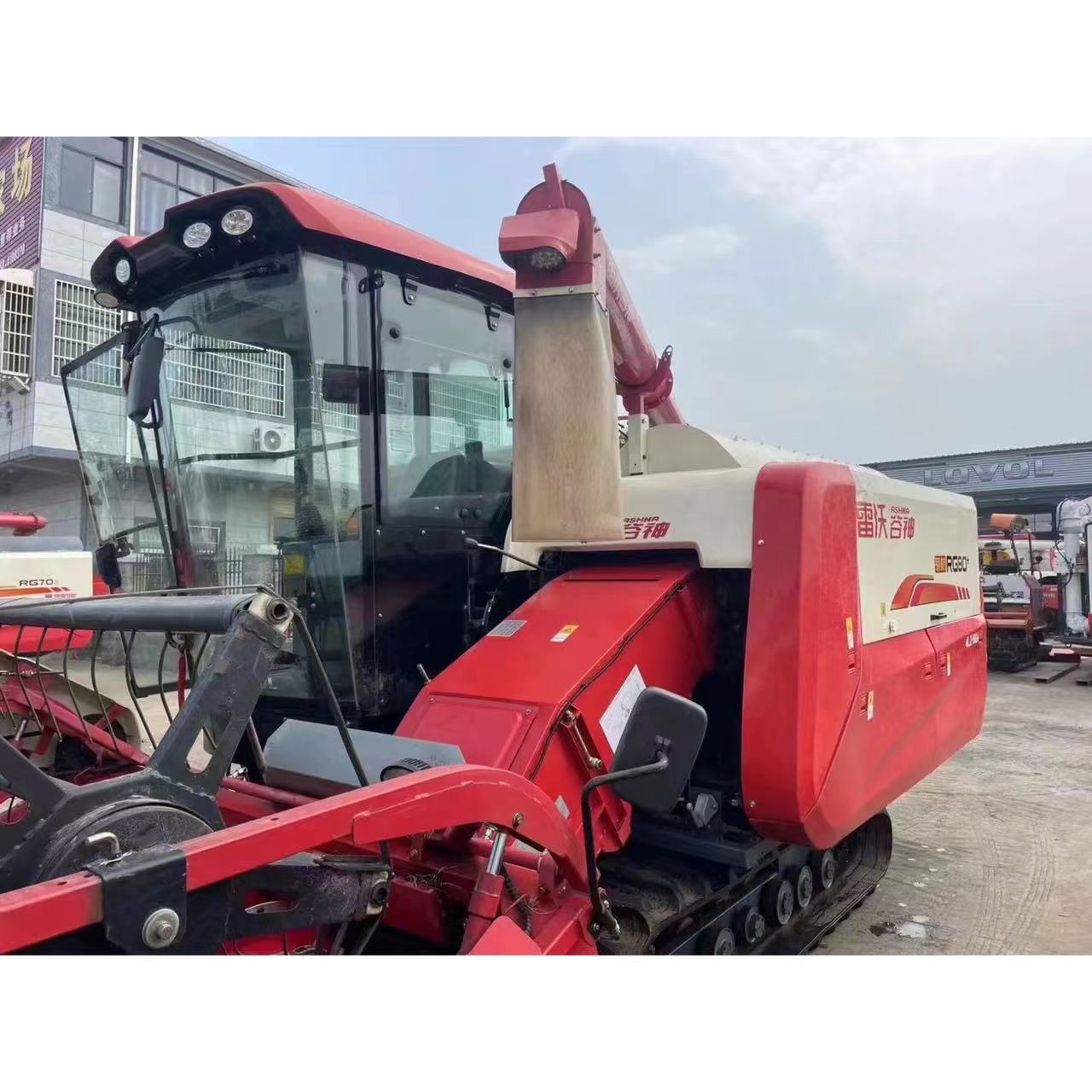 Cosechadora de cereales de alimentación completa con orugas Lovol RG80 boutique de segunda mano