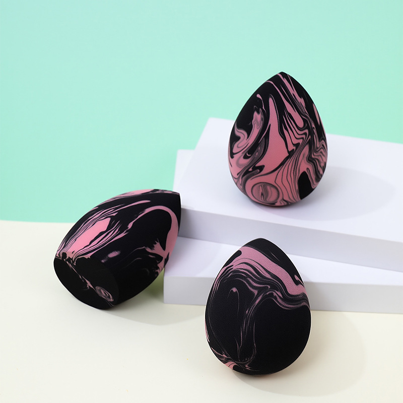 Fábrica de maquillaje de belleza de color mixto personalizado, soplo de polvo de huevo, esponja de maquillaje transfronterizo sin látex, cojín de aire, huevo de maquillaje, sin polvo al por mayor