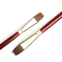 中盛畫材 833平峰狼毫水粉畫筆考試推薦平頭水彩丙烯筆油畫筆套裝