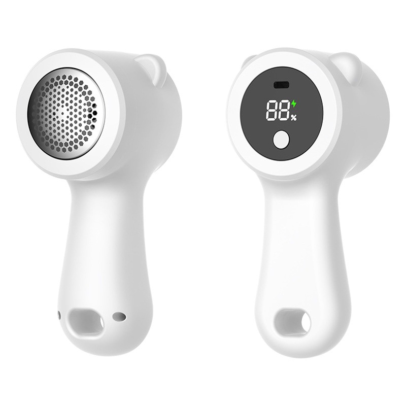 [IQ Bear] hair Ball trimmer pantalla digital hogar dos en uno removedor de bola recargable removedor de pelo portátil