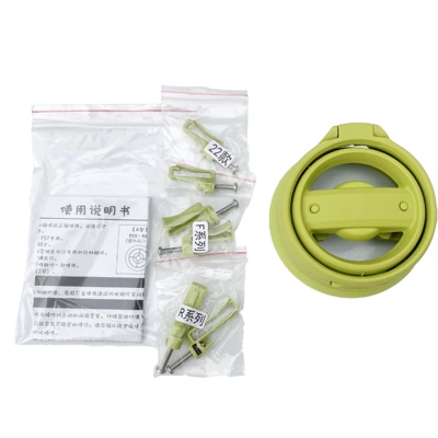 mini water cup holder R55R56F56: Car cup holder/beverage holder - lime-yellow-model-no-letters-printed