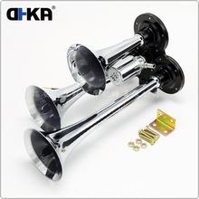 DHKA亚冠-AS033现货 三管锌合金150dB 12V/24V电控卡车气喇叭