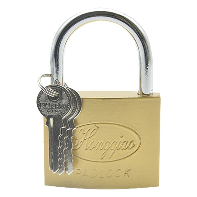 Candado de cobre de imitación genuino al por mayor, candado abierto, antirrobo, antioxidante, candado de hierro, candado pequeño para dormitorio, equipaje