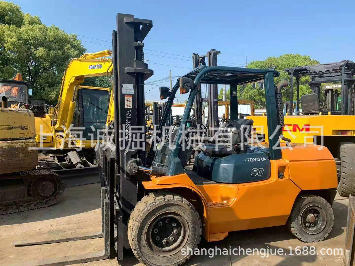 二手TOYOTA 丰田5吨柴油叉车 可加侧移