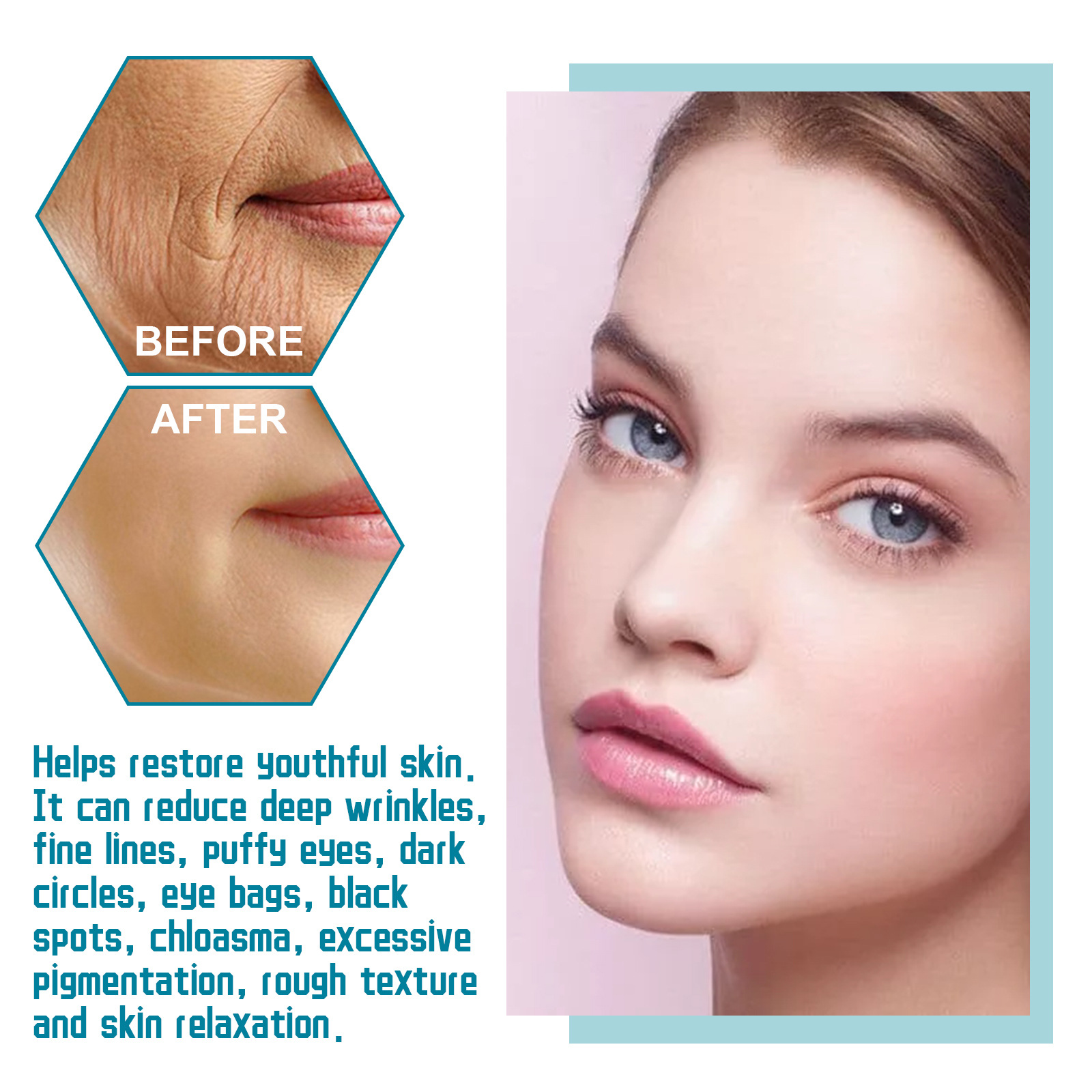 EELHOE anti-aging reduces wrinkles, bags, black eye circles, moisturizes, tightens, resists wrinkles and brightens skin_voghion.com