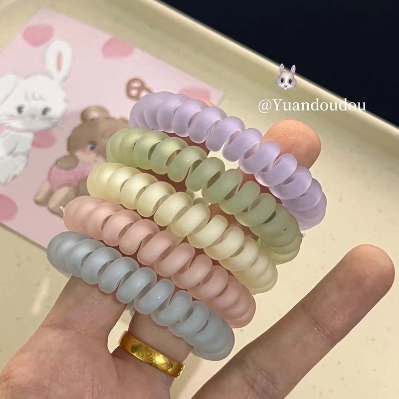 人魚姫レーザー電話線ヘアリング女性韓国ins無痕小皮筋結束ロープ女性シンプル気質ヘアロープ|undefined