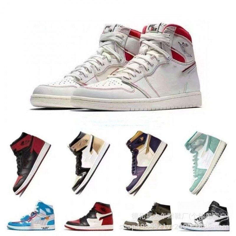 Pure original Putian shoes AJ1 high-top basketball shoes in black mocha, shadow gray, North Carolina blue, Bugs Bunny, and Funi green Pure original Putian shoes AJ1 high-top basketball shoes in black mocha, shadow gray, North Carolina blue, Bugs Bunny, and Funi green