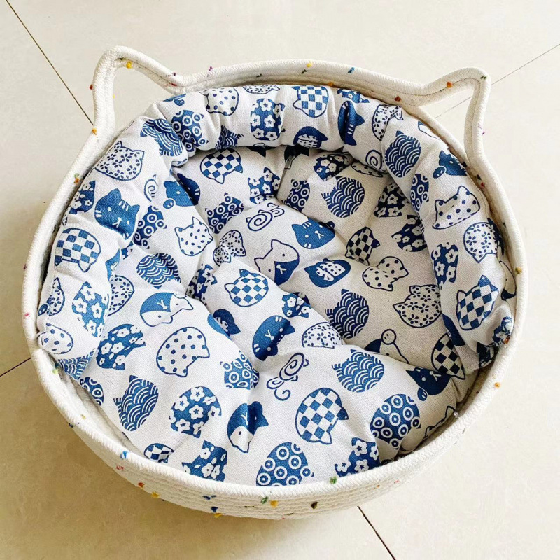 [인터넷 연예인 핫스타일] 컬러풀 도트 네스트 + 흰고양이 화장솜 + 베개