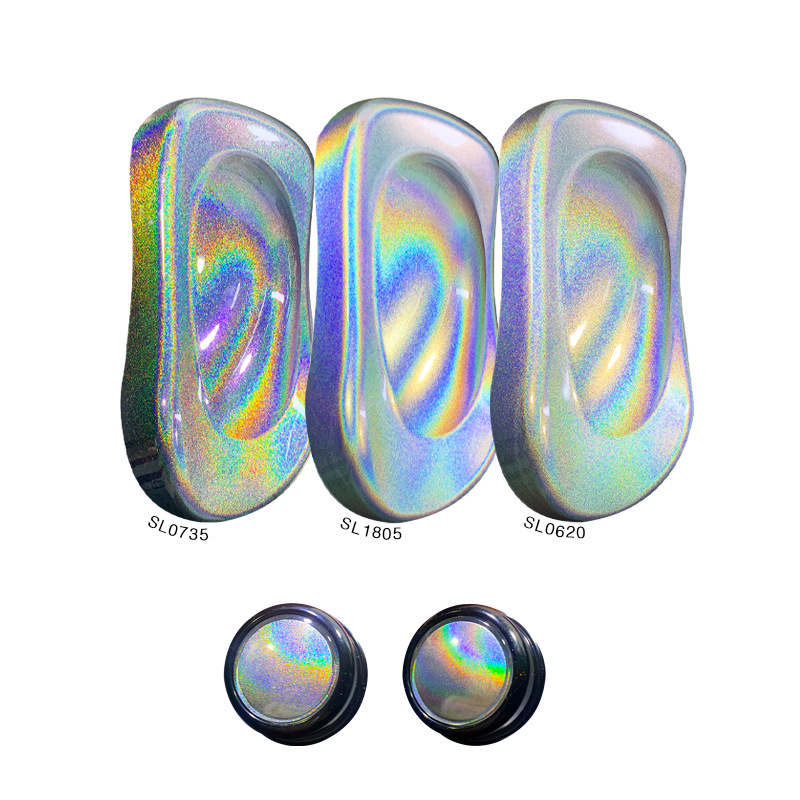 进口镭射粉爆闪七彩极光镭射闪粉五彩魔镜粉高亮变色龙指甲颜料粉