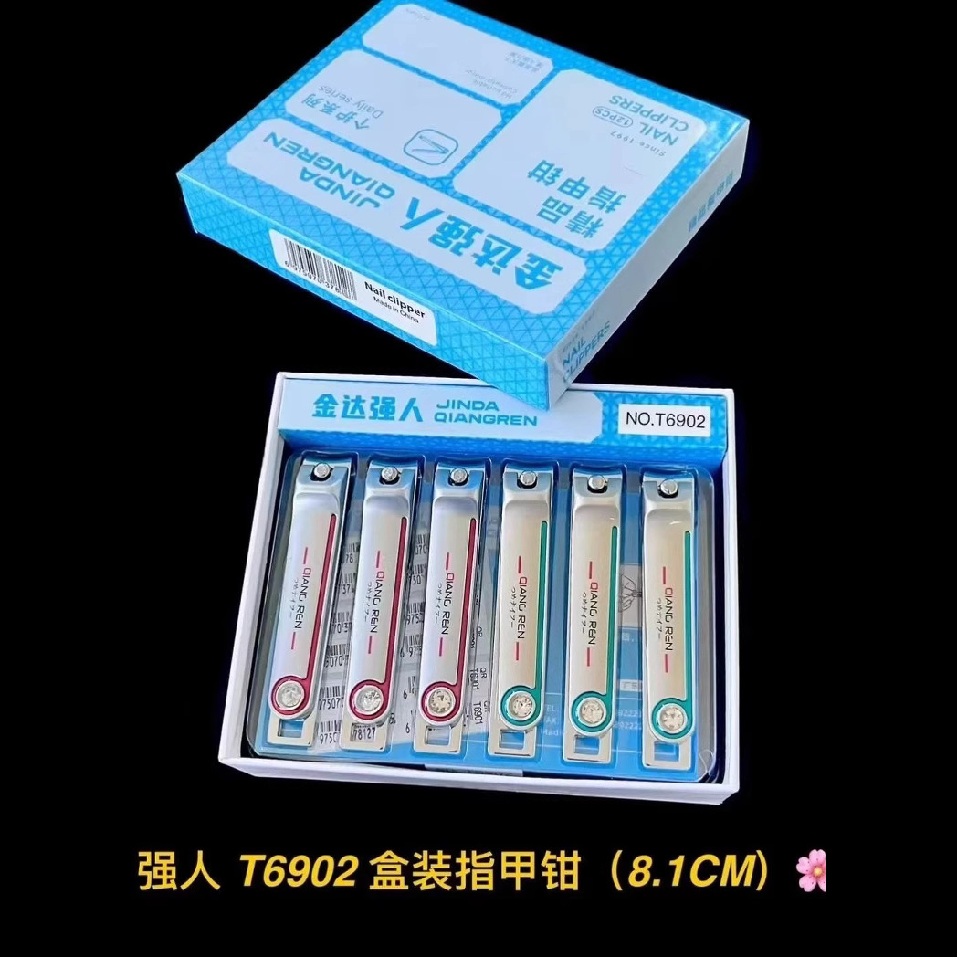 Cuchillos de uñas Jinda Strong 100 cortadores de uñas grandes, medianos y pequeños, cortaúñas de boca plana y cortaúñas de boca oblicua al por mayor