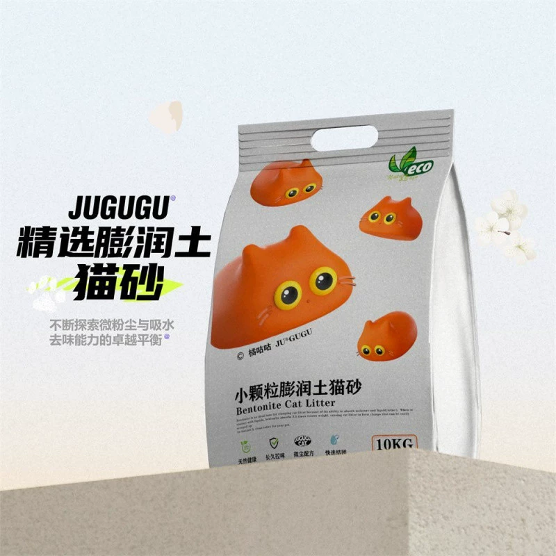 Bentonite cat large particle sand, fine sand, fragrance, deodorization, less dust, water absorption, fast clumping, low dust, non-stick bottom