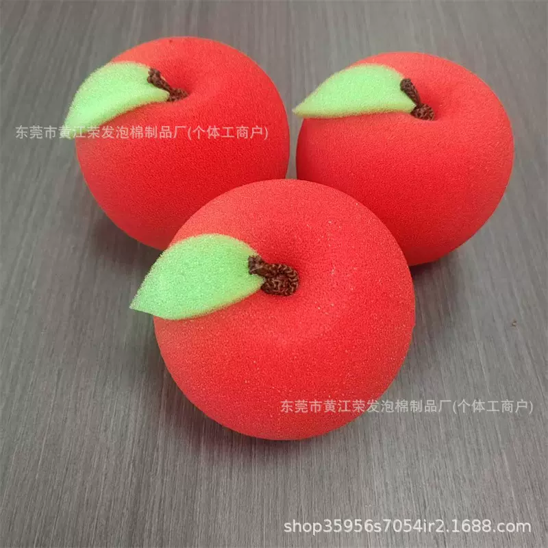 现货仿真水果红色苹果海绵玩具少女心玩偶海绵娃娃苹果小公 仔摆