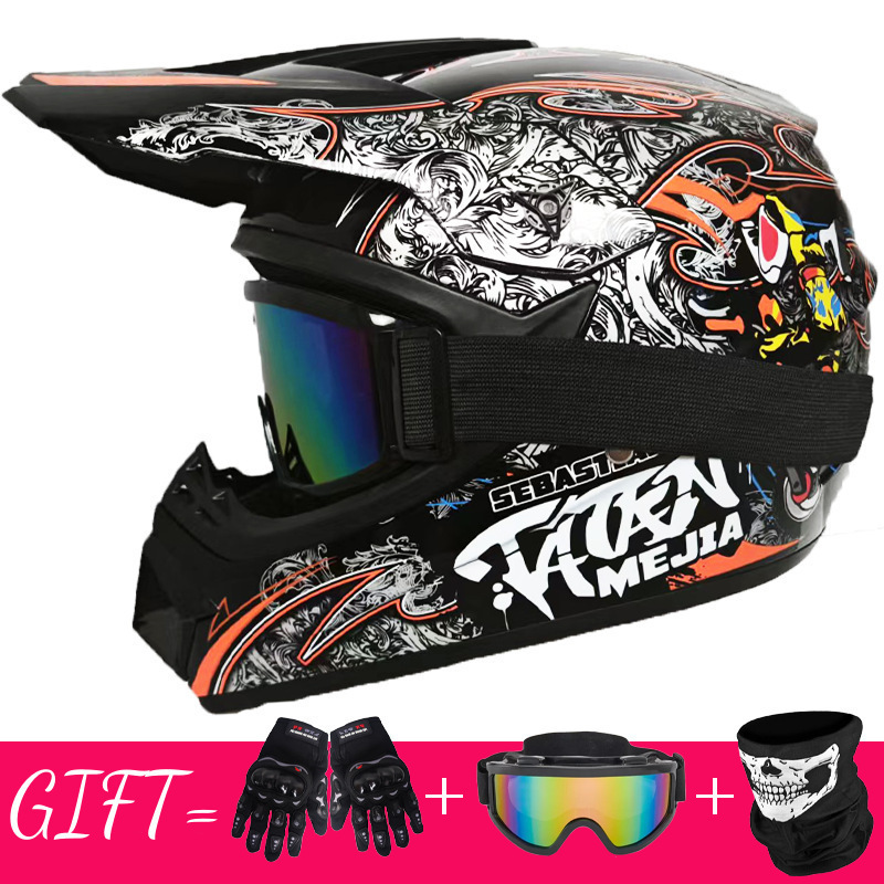 外国貿易スピードオフロード山本レーシングマウンテンバイクフルフェイスオフロードヘルメット|undefined