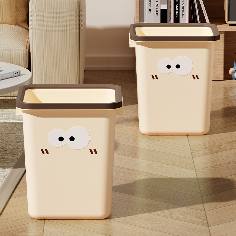 Papelera doméstica con tapa, diseño decorativo para cocina y baño