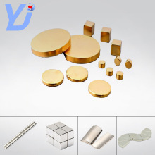 苏州磁性材料工厂现货定制镀金磁石方形圆形D5x2办公用品磁铁镀金