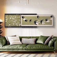 中式复古客厅装饰画大自然沙发背景墙壁画花鸟燕艺画卧室画床头画