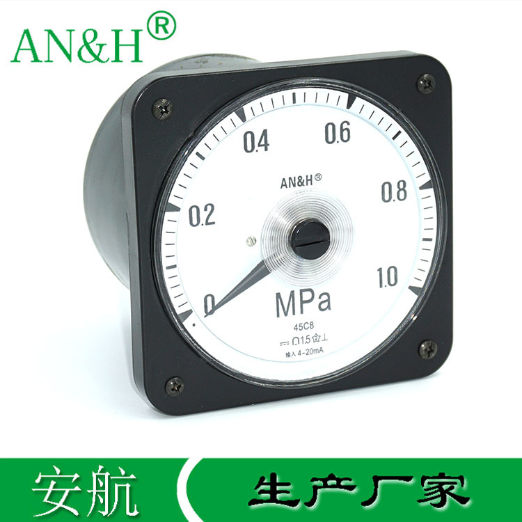 45C8压力表 0-1Mpa 4-20mA 0-10KG/cm 45C9 2101船用压力表 AN&H