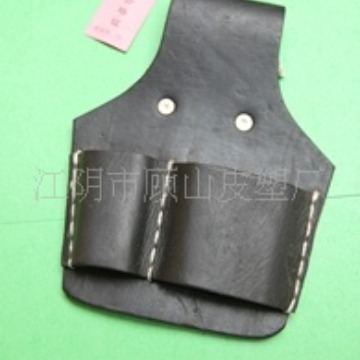 廠家直供真頭層牛皮双孔钳子工具套