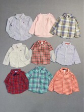 carter's原单男女童衬衫独立包装面料很好6M~6x，男童多