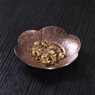 Fireproof Candle Incense Burner Accessories Retro Hammer Pattern Copper Plate Agarwood Qinan Milu Sacred Wood Incense Powder Can Be Burned Dry