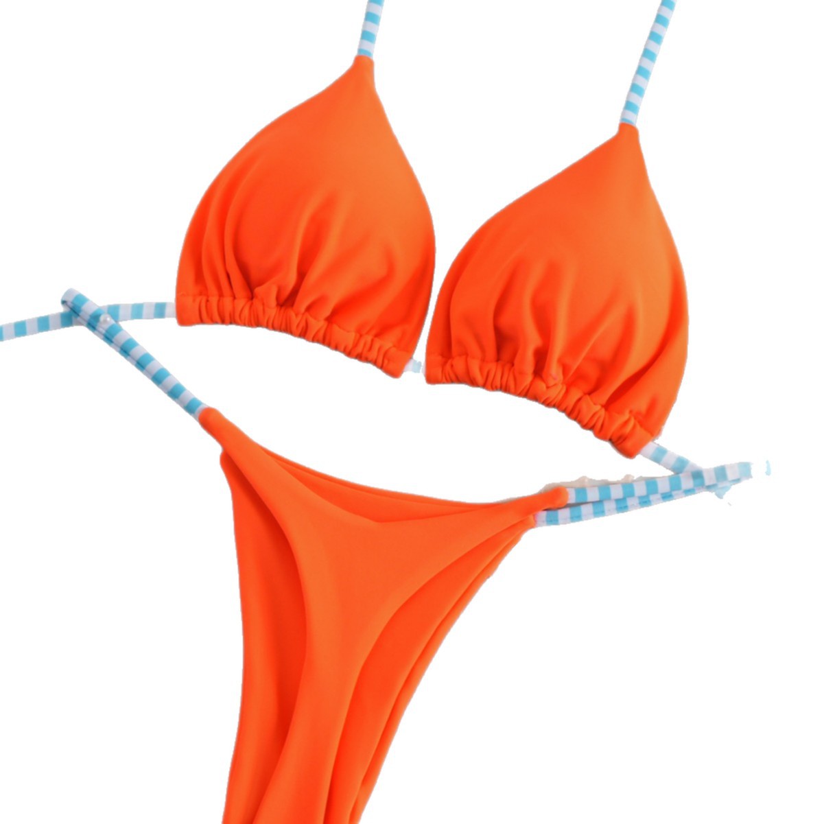 Dameskleding: Sexy stringbikini set, tweedelig badpak, sneldrogend polyester, bescheiden bedekking, klaar voor strand en zwembad._voghion.com