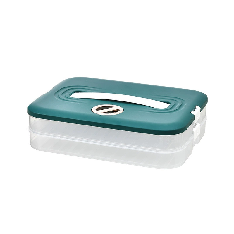 Dumpling Storage Box Household, Multi-Layer Refrigerator & Freezer Container, 1–4 Layers, Large