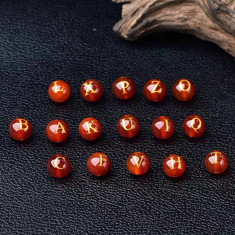 Onyx beads, accessory with letters, agate accessories, custom-made, DIY