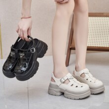 �ɸ�������ЬŮ2026�ļ��¿��⴩��ɫ���߱�֯�ο�������ͷ��Ь