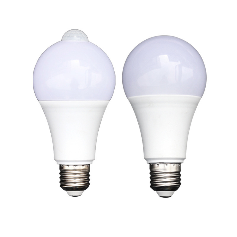 Bombilla de inducción LED de sonido y control de luz bombilla de inducción Cuerpo Humano infrarrojo bombilla inteligente corredor luz radar luz LED