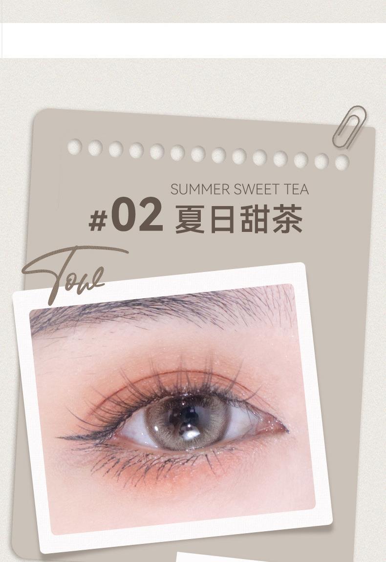 NOVO two-color eyeshadow palette: Pearlescent, matte, fine flash, low saturation, grayish pink, rose, earth tone, beginner undefined