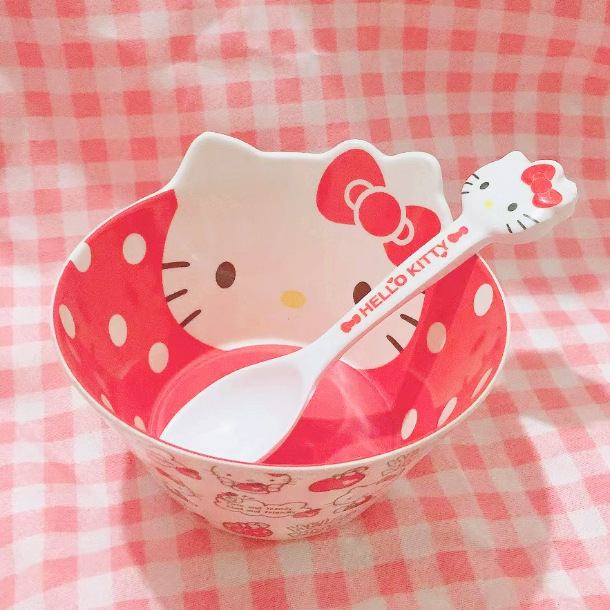 Cartoon children's eating bowl thickened drop-resistant melamine student Rice Bowl household large noodle bowl Soup Bowl Spoon tableware Cartoon children's eating bowl thickened drop-resistant melamine student Rice Bowl household large noodle bowl Soup Bowl Spoon tableware