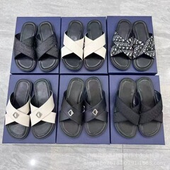 欧洲站2025夏季男拖鞋新款休闲男士凉拖鞋时尚外穿凉鞋沙滩一字拖