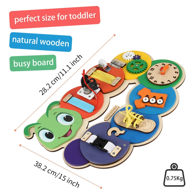 Wooden toy Montessori, (Cross-border trading), caterpillar, early education