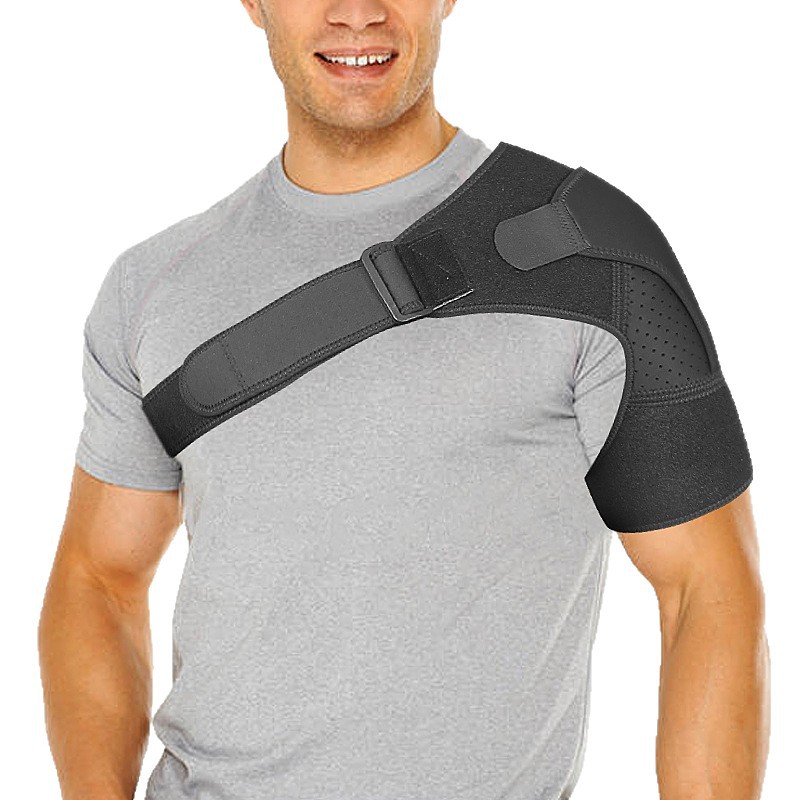Nuevo soporte de hombro deportivo transfronterizo para hombres, soporte de hombro ajustable para lesiones de un solo hombro, soporte de hombro.