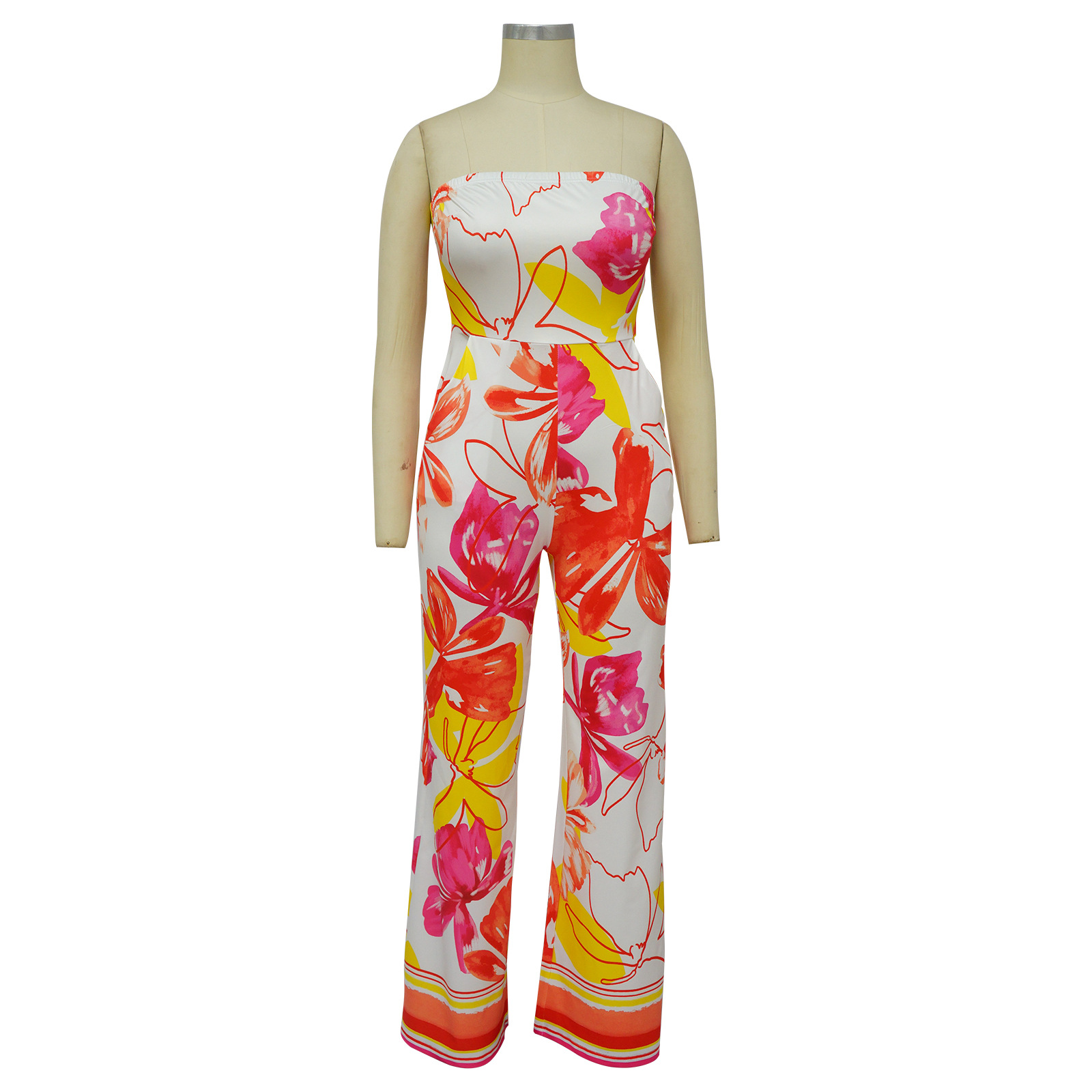 278g Weight Full Length Pants Length Polyester Fabric Type Low Waist Waist Line Women'S Daily Streetwear Flower Full Length Printing Pocket