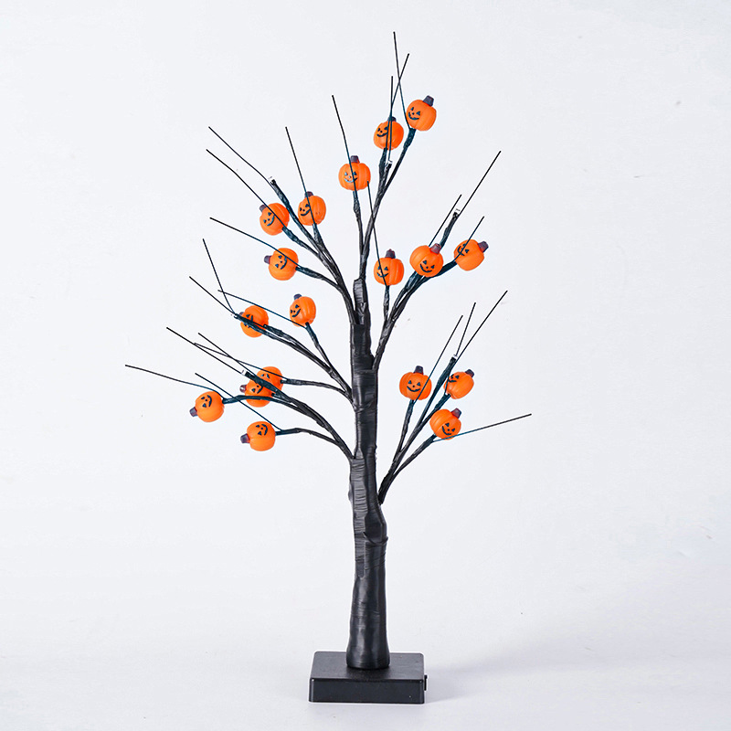 Luz de Navidad LED transfronteriza lámpara de abedul lámpara de árbol de huevo lámpara de árbol decoración de regalo de habitación al aire libre árbol de simulación de Halloween